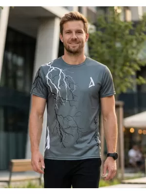 Pánské triko premium ALTISPORT VOJ/ALM004TR01 GRAFITOVÁ