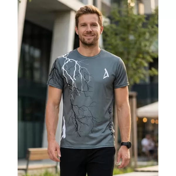  Pánské triko premium ALTISPORT VOJ/ALM004TR01 GRAFITOVÁ 