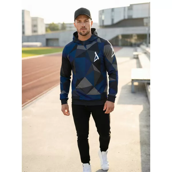  Pánská mikina premium ALTISPORT VOJ/ALM007MI01 TMAVĚ MODRÁ 