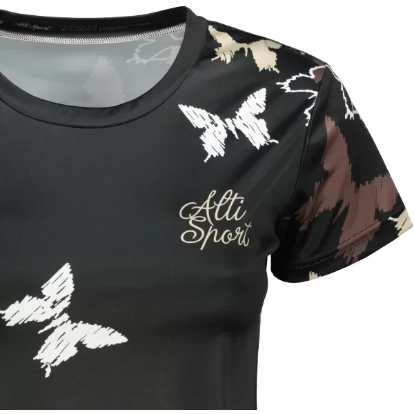  Dámské funkční triko premium ALTISPORT VOJ/ALW002TR01 ČERNOHNĚDÁ 