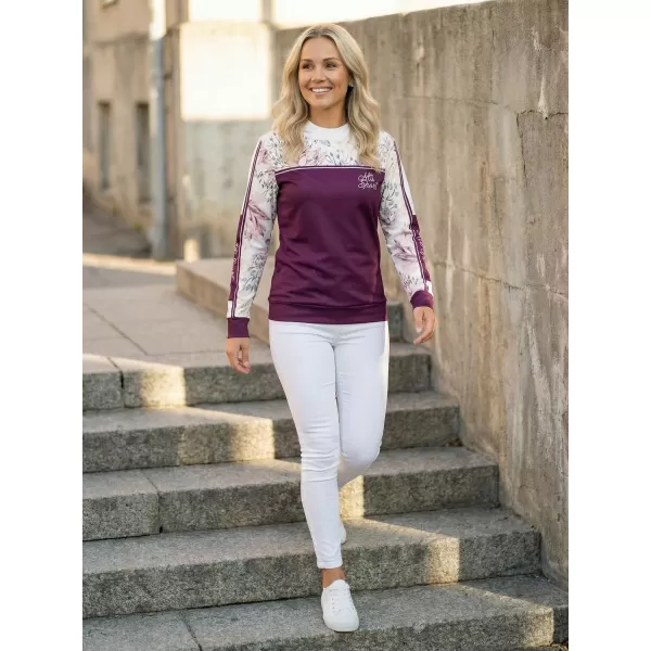  Dámská mikina premium ALTISPORT VOJ/ALW008MI01 VÍNOVÁ 