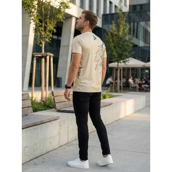  Pánské triko premium ALTISPORT VOJ/ALM004TR01 HNĚDÁ 