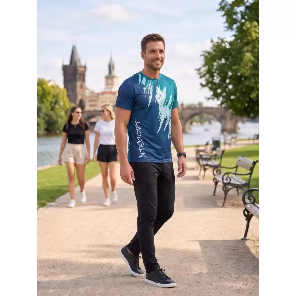  Pánské funkční triko premium ALTISPORT VOJ/ALM006TR01 PETROLEJOVÁ/MODRÁ 