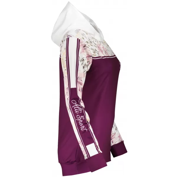  Dámská mikina premium ALTISPORT VOJ/ALW008MI01 VÍNOVÁ 