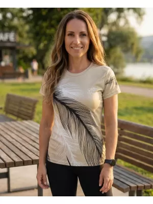 Dámské funkční triko premium ALTISPORT VOJ/ALW001TR01 HNĚDÁ