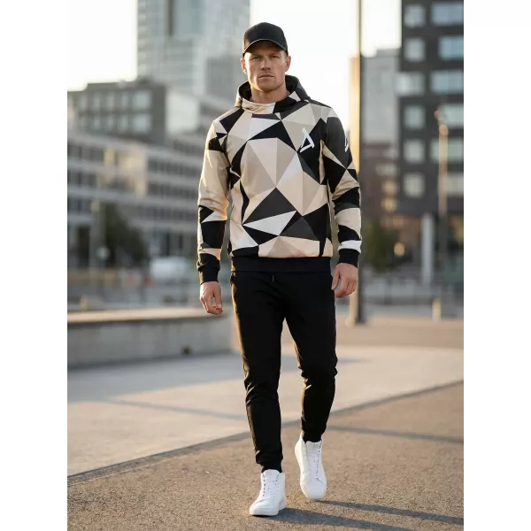  Pánská mikina premium ALTISPORT VOJ/ALM007MI01 HNĚDÁ 
