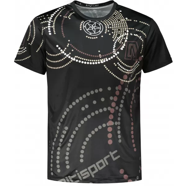  Pánské triko premium ALTISPORT VOJ/ALM003TR01 ČERNOHNĚDÁ 