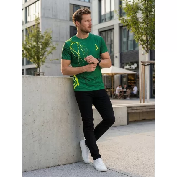  Pánské triko premium ALTISPORT VOJ/ALM004TR01 LAHVOVĚ ZELENÁ 