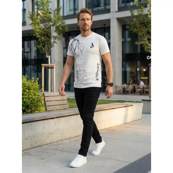  Pánské triko premium ALTISPORT VOJ/ALM004TR01 BÍLÁ 