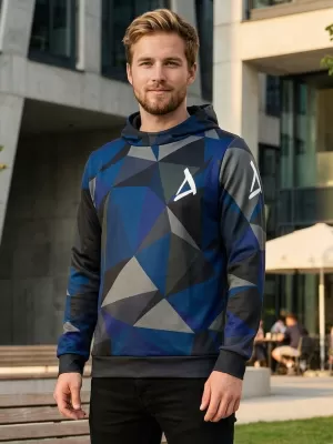 Pánská mikina premium ALTISPORT VOJ/ALM007MI01 TMAVĚ MODRÁ