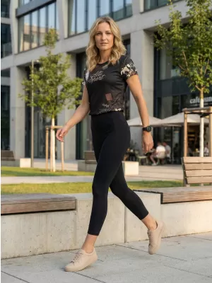 Dámské funkční triko premium ALTISPORT VOJ/ALW009TR01 ČERNOHNĚDÁ