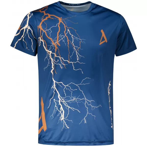  Pánské triko premium ALTISPORT VOJ/ALM004TR01 NAVY/HNĚDÁ 