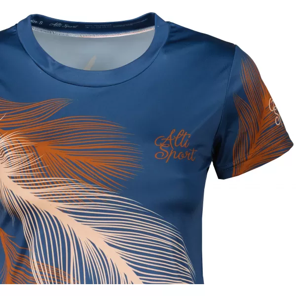  Dámské funkční triko premium ALTISPORT VOJ/ALW001TR01 NAVY/HNĚDÁ 