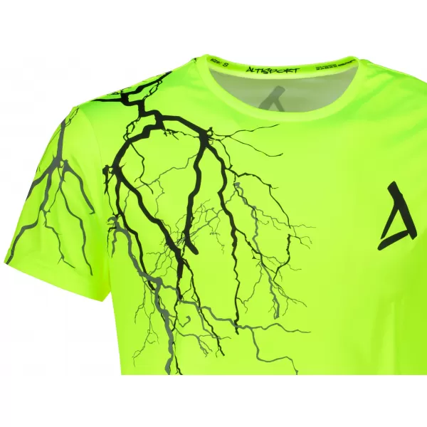  Pánské triko premium ALTISPORT VOJ/ALM004TR01 NEONOVĚ ŽLUTÁ 