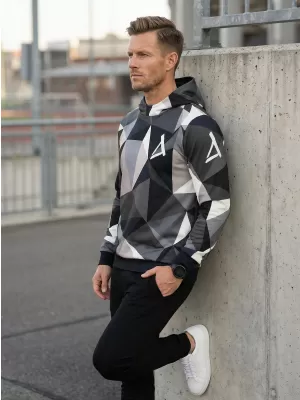 Pánská mikina premium ALTISPORT VOJ/ALM007MI01 ŠEDÁ