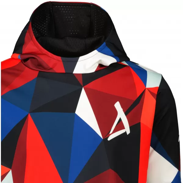  Pánská mikina premium ALTISPORT VOJ/ALM007MI01 NÁMOŘNÍ MODRÁ/ČERVENÁ 
