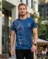 Pánské triko premium ALTISPORT VOJ/ALM004TR01 NAVY/HNĚDÁ