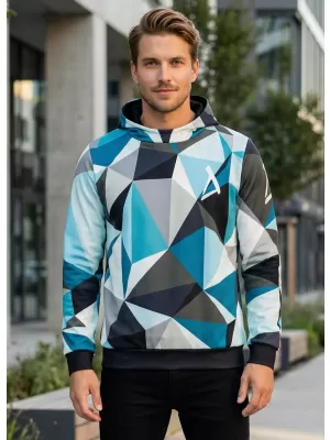 Pánská mikina premium ALTISPORT VOJ/ALM007MI01 MODRÁ/ŠEDÁ