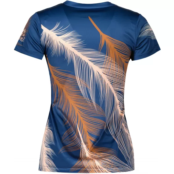  Dámské funkční triko premium ALTISPORT VOJ/ALW001TR01 NAVY/HNĚDÁ 