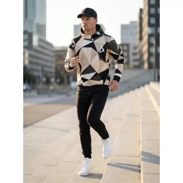  Pánská mikina premium ALTISPORT VOJ/ALM007MI01 HNĚDÁ 