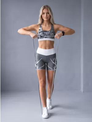 Dámské krátké legíny premium ALTISPORT VOJ/ALW022LEG03 ŠEDÁ