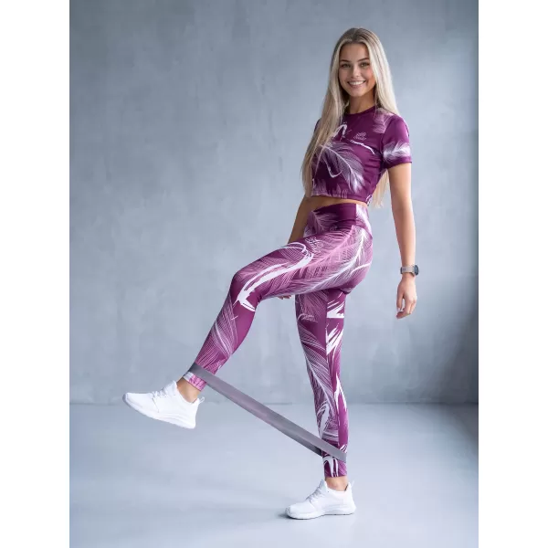  Dámské dlouhé legíny premium ALTISPORT VOJ/ALW001LEG01 FUCHSIOVÁ 