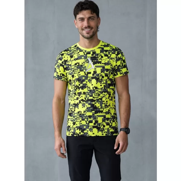  Pánské funkční triko premium plus ALTISPORT VOJ/ALM011TR02 NEON/ŽLUTÁ 