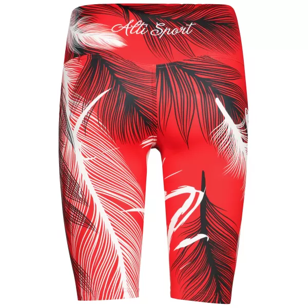  Dámské legíny nad kolena premium ALTISPORT VOJ/ALW001LEG02 ČERVENÁ 