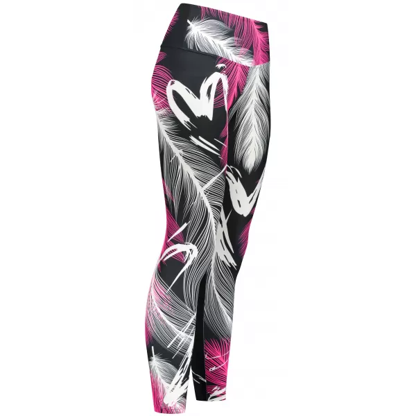  Dámské dlouhé legíny premium ALTISPORT VOJ/ALW001LEG01 ČERNÁ/RŮŽOVÁ 
