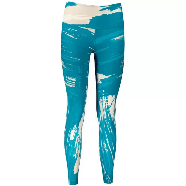  Dámské dlouhé legíny premium ALTISPORT VOJ/ALW010LEG01 PETROLEJOVÁ/HNĚDÁ 