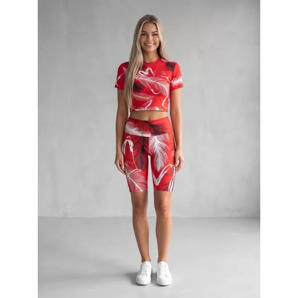  Dámské legíny nad kolena premium ALTISPORT VOJ/ALW001LEG02 ČERVENÁ 