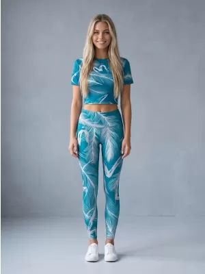 Dámské dlouhé legíny premium ALTISPORT VOJ/ALW001LEG01 EMERALD