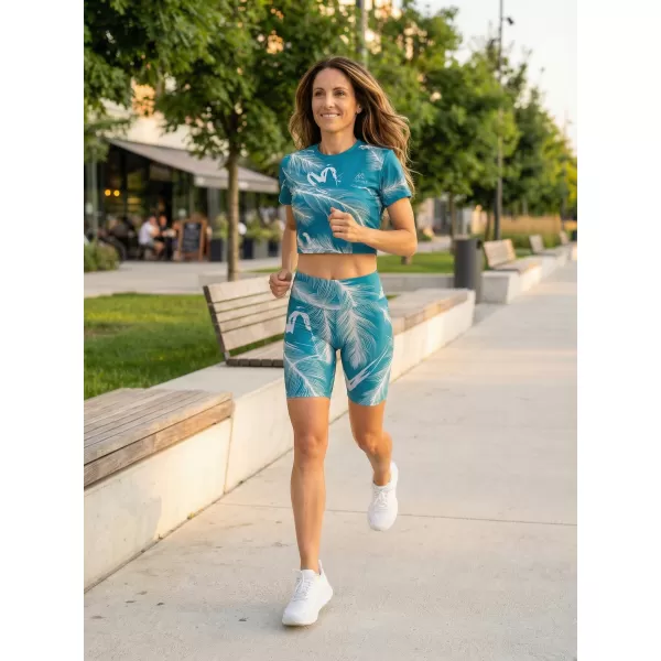  Dámské legíny nad kolena premium ALTISPORT VOJ/ALW001LEG02 EMERALD 