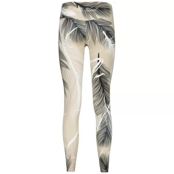  Dámské dlouhé legíny premium ALTISPORT VOJ/ALW001LEG01 HNĚDÁ 