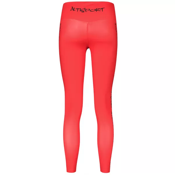  Dámské dlouhé legíny premium ALTISPORT VOJ/ALW021LEG01 ČERVENÁ 