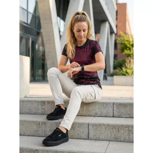 Dámské funkční triko premium ALTISPORT VOJ/ALW012TR01 FIALOVÁ/ČERNÁ 