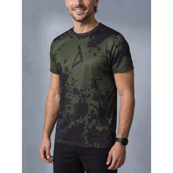  Pánské funkční triko premium plus ALTISPORT VOJ/ALM012TR02 ČERNÁ/ARMY 