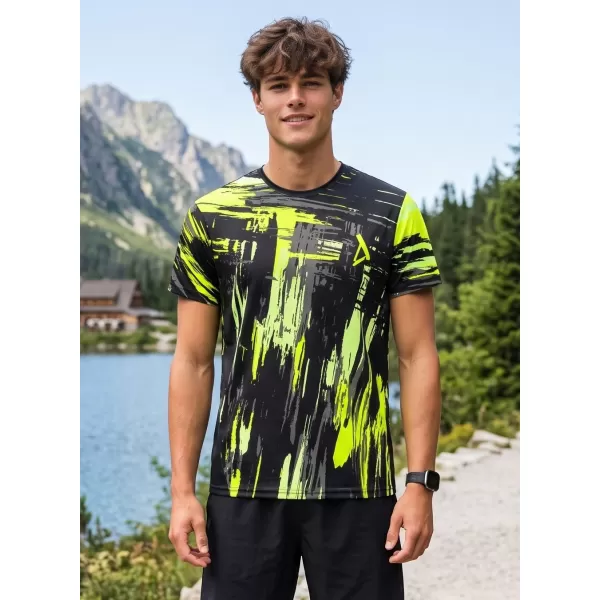  Pánské funkční triko premium ALTISPORT VOJ/ALM010TR01 ČERNOŽLUTÁ 