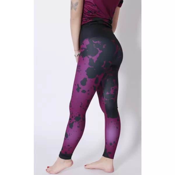 Dámské dlouhé legíny premium ALTISPORT VOJ/ALW012LEG01 FIALOVÁ/ČERNÁ 