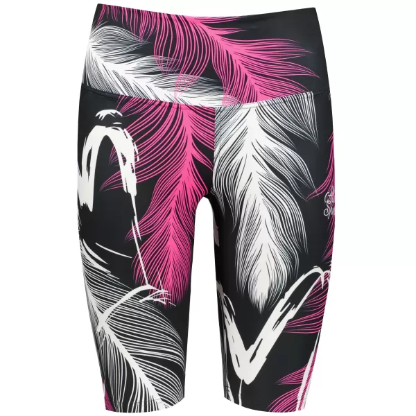 Dámské legíny nad kolena premium ALTISPORT VOJ/ALW001LEG02 ČERNÁ/RŮŽOVÁ 