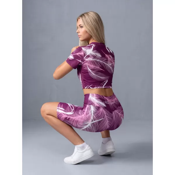  Dámské legíny nad kolena premium ALTISPORT VOJ/ALW001LEG02 FUCHSIOVÁ 