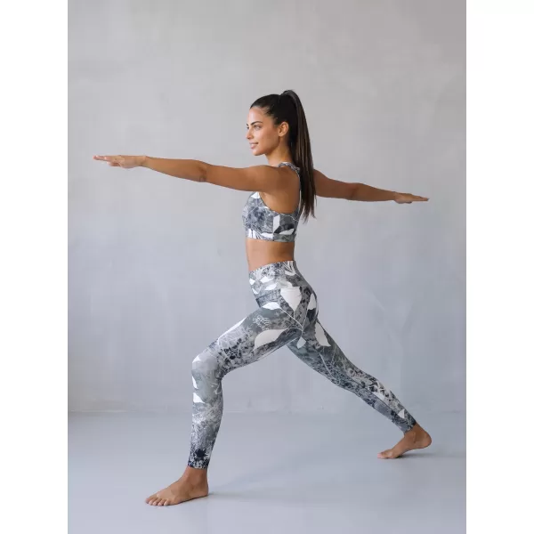  Dámské dlouhé legíny premium ALTISPORT VOJ/ALW020LEG01 ČERNOBÍLÁ 