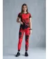 Dámské dlouhé legíny premium ALTISPORT VOJ/ALW012LEG01 ČERNÁ/ČERVENÁ