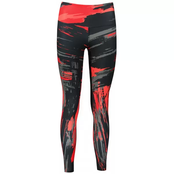  Dámské dlouhé legíny premium ALTISPORT VOJ/ALW010LEG01 ČERNOČERVENÁ 