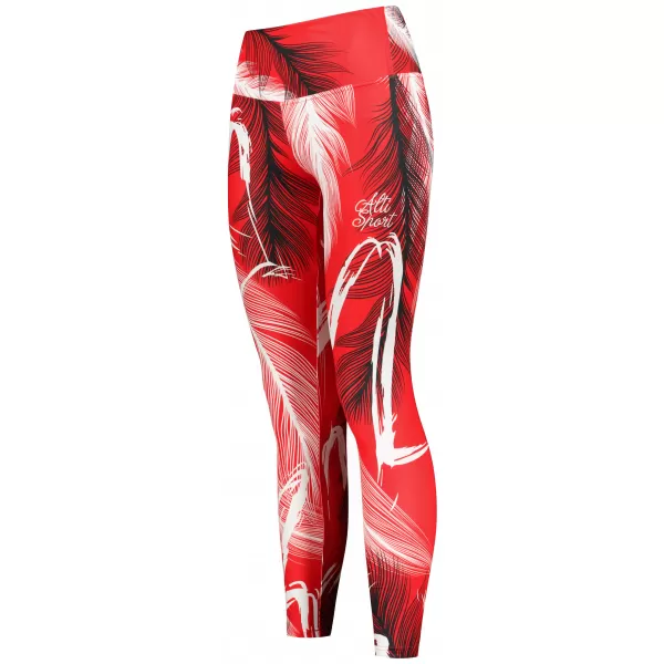  Dámské dlouhé legíny premium ALTISPORT VOJ/ALW001LEG01 ČERVENÁ 