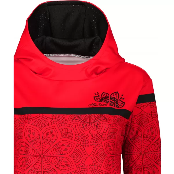  Dámská mikina premium ALTISPORT VOJ/ALW023MI01 ČERVENÁ 
