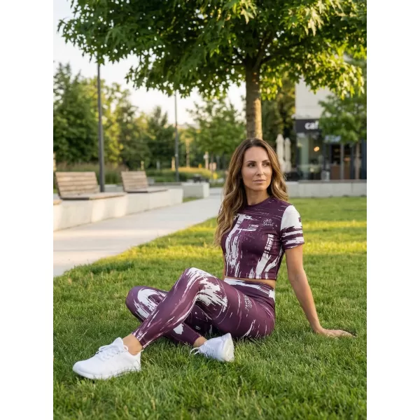  Dámské dlouhé legíny premium ALTISPORT VOJ/ALW010LEG01 FIALOVÁ 
