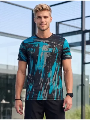 Pánské funkční triko premium ALTISPORT VOJ/ALM010TR01 ČERNÁ/EMERALD