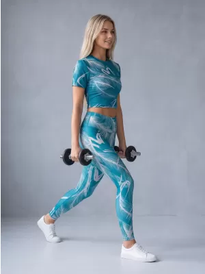Dámské dlouhé legíny premium ALTISPORT VOJ/ALW001LEG01 EMERALD
