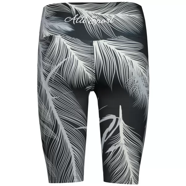  Dámské legíny nad kolena premium ALTISPORT VOJ/ALW001LEG02 ČERNÁ/ŠEDÁ 
